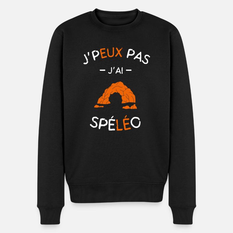 J'peux pas j'ai Spéléo - Pull Premium bio Homme - noir