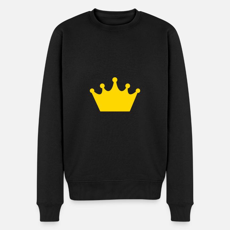 Icône de la couronne - Pull Premium bio Homme - noir
