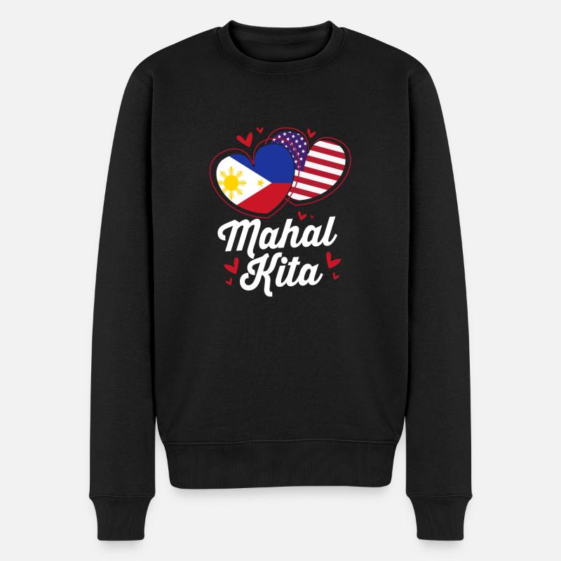 Philippinisch Philippinen - Männer Premium Bio Pullover - Schwarz