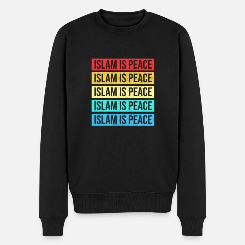 L’islam musulman est la paix - Pull Premium bio Homme - noir