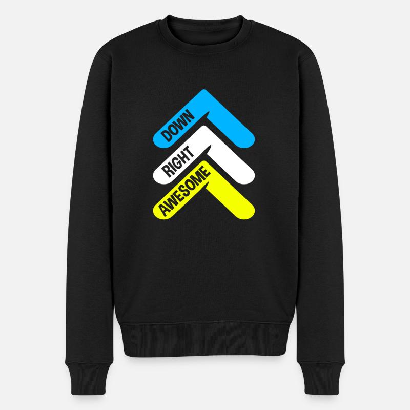 Down Syndrom - Männer Premium Bio Pullover - Schwarz