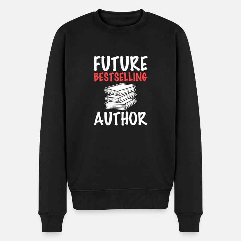Autor - Männer Premium Bio Pullover - Schwarz