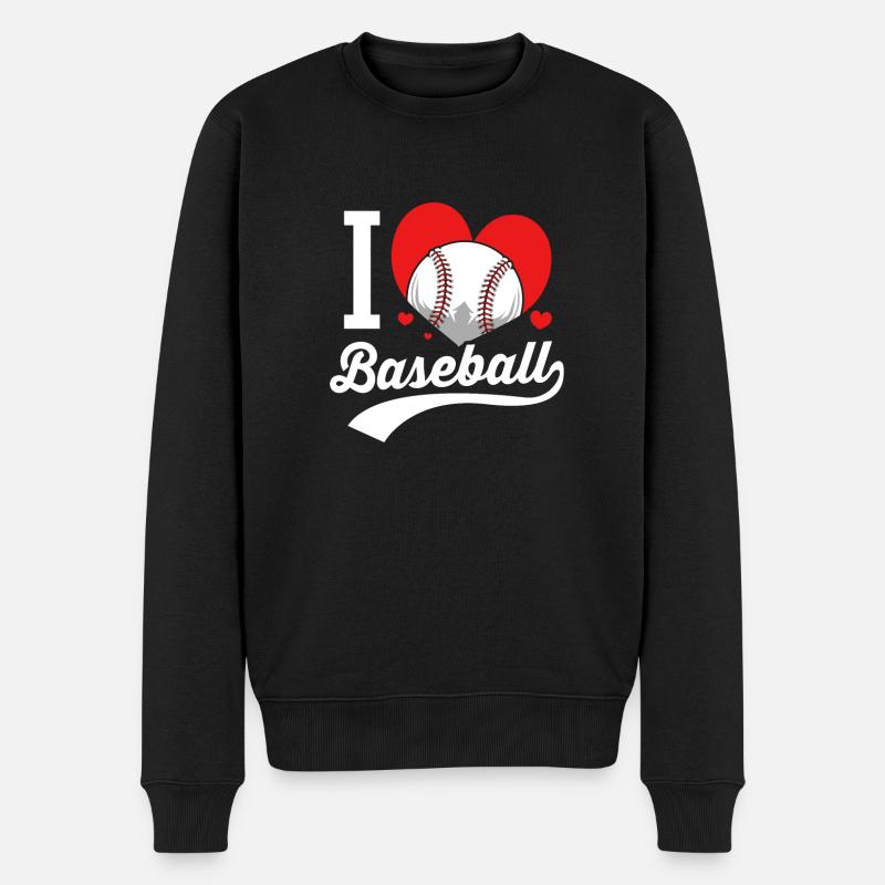 Base-ball - Pull Premium bio Homme - noir