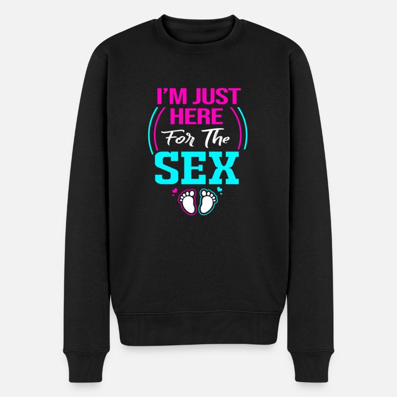 Gender Reveal - Männer Premium Bio Pullover - Schwarz