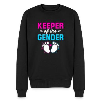 Gender Reveal Babyshower - Männer Premium Bio Pullover - Schwarz - Vorne - Nico (187cm)