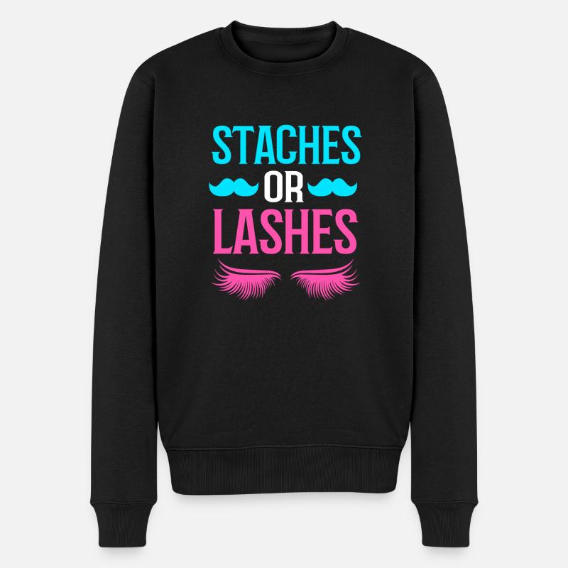 Gender Reveal Babyshower - Männer Premium Bio Pullover - Schwarz
