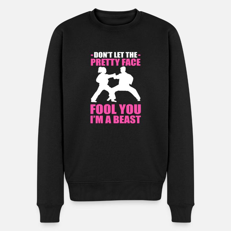 Karaté Autodéfense - Pull Premium bio Homme - noir