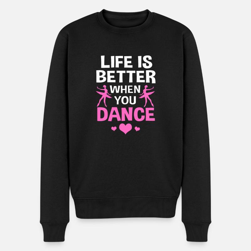Ballett Ballett-Tänzerin - Männer Premium Bio Pullover - Schwarz