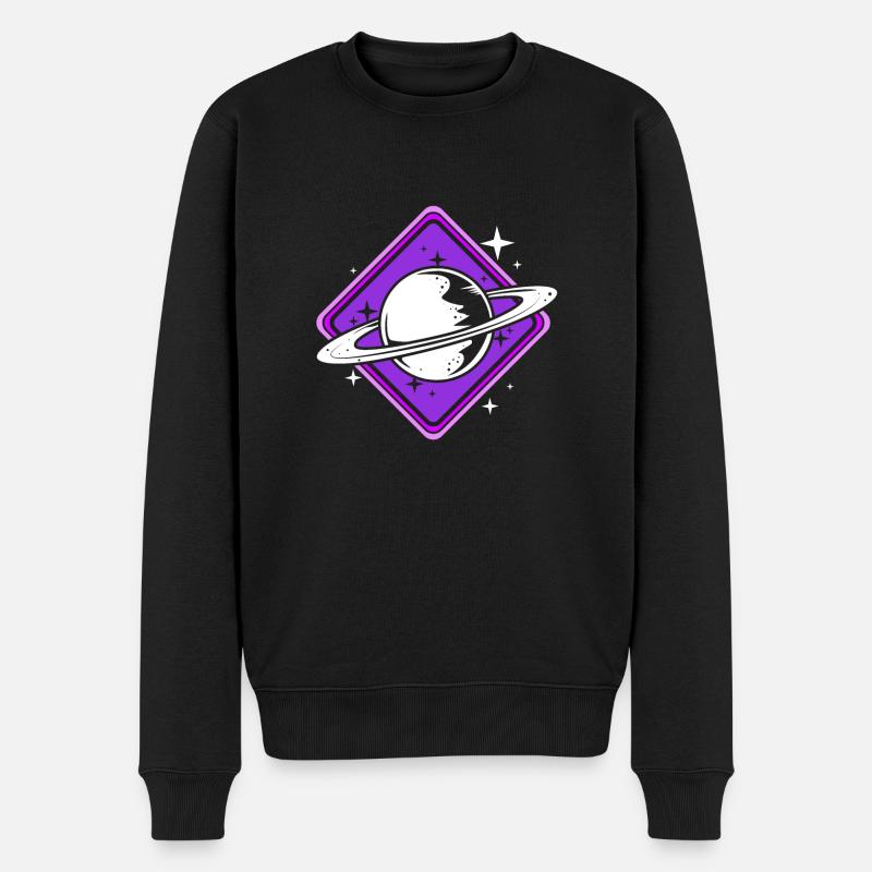 Univers du système solaire - Pull Premium bio Homme - noir