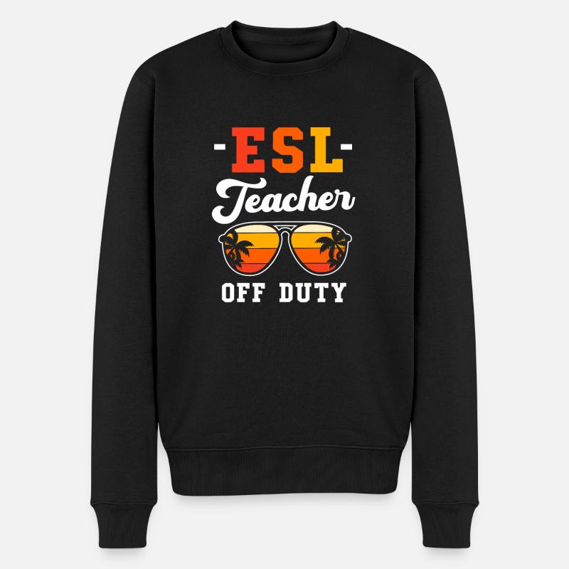 Professeur d’anglais Professeur d’anglais - Pull Premium bio Homme - noir