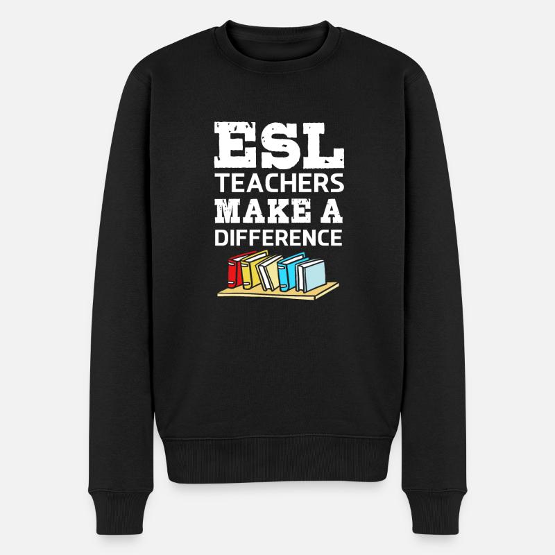 Professeur d’anglais Professeur d’anglais - Pull Premium bio Homme - noir