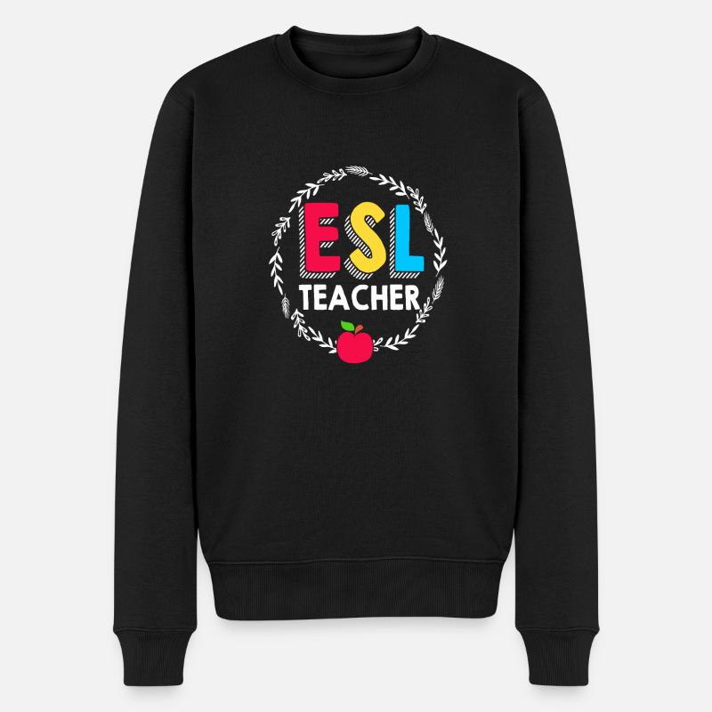 Professeur d’anglais Professeur d’anglais - Pull Premium bio Homme - noir