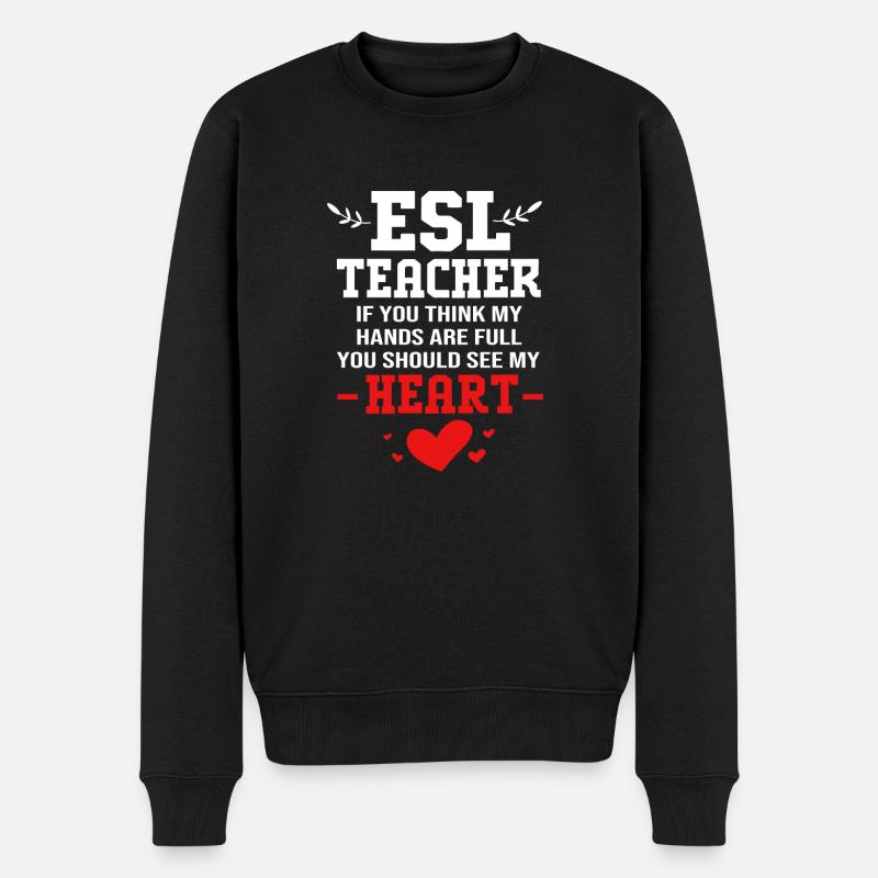 Professeur d’anglais Professeur d’anglais - Pull Premium bio Homme - noir