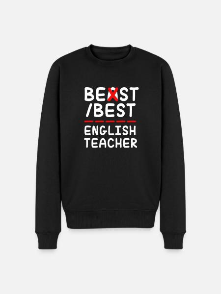 Professeur d’anglais Professeur d’anglais - Pull Premium bio Homme - noir