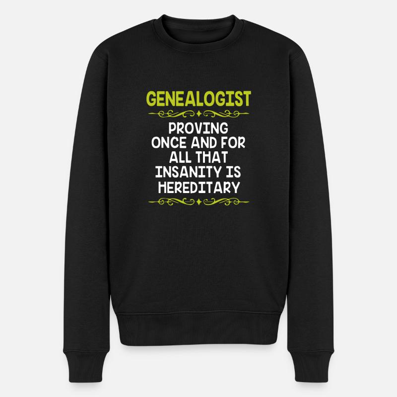 Généalogie de l’arbre généalogique - Pull Premium bio Homme - noir