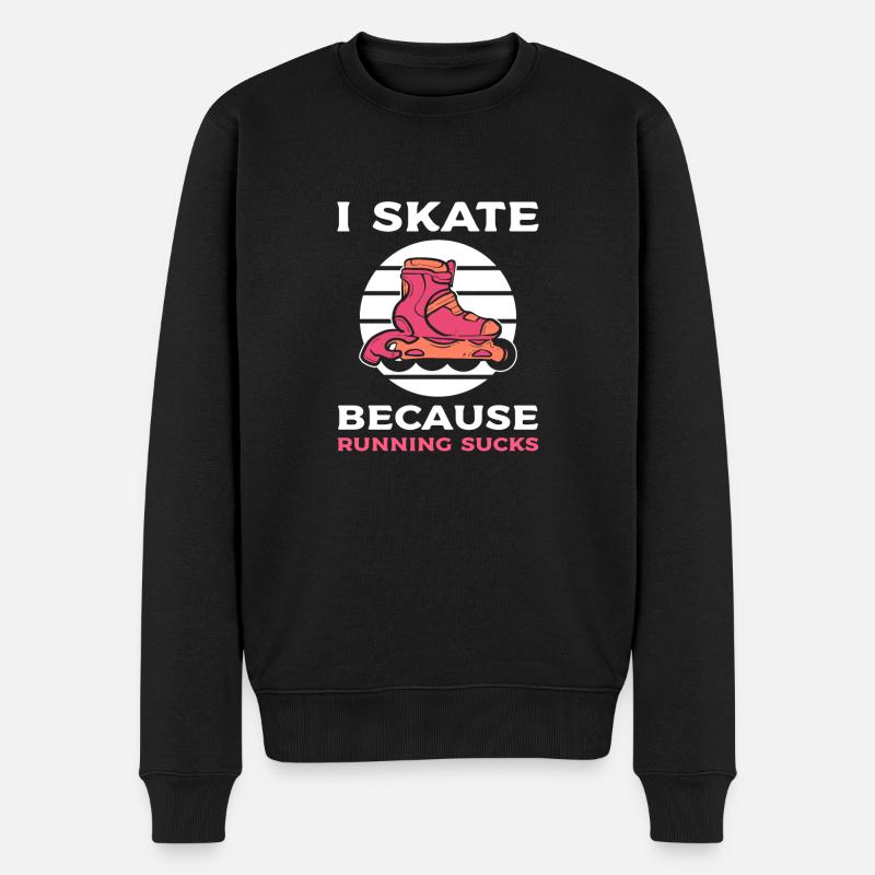Rollschuhlaufen Rollschuhe Inline-Skates - Männer Premium Bio Pullover - Schwarz