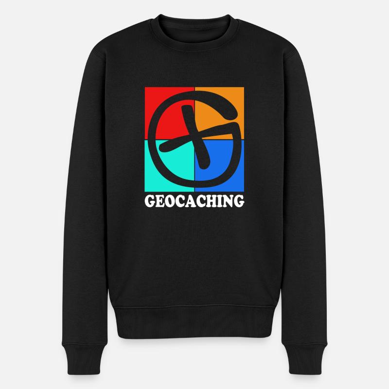 Géocaching Géocache Géocacher - Pull Premium bio Homme - noir