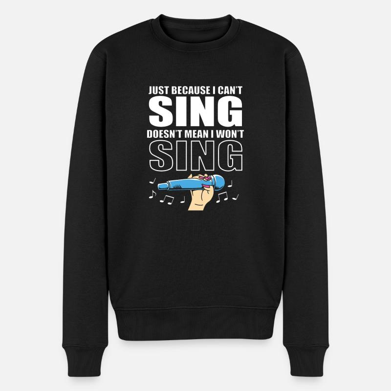 Karaoké - Pull Premium bio Homme - noir