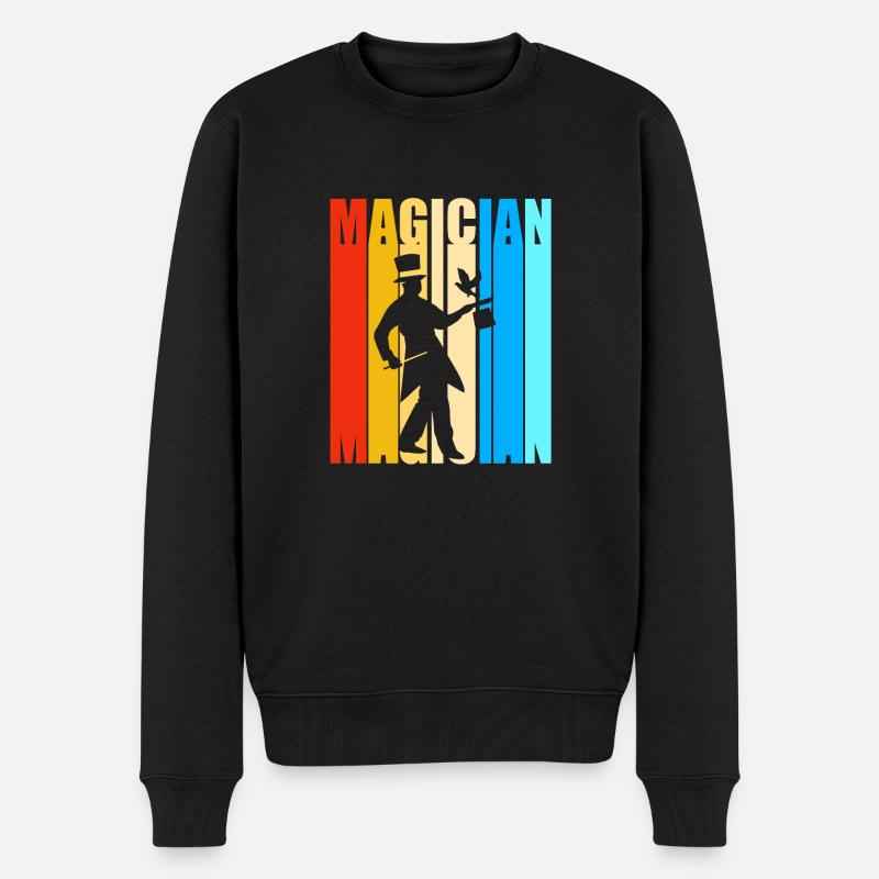 magicien magicien - Pull Premium bio Homme - noir