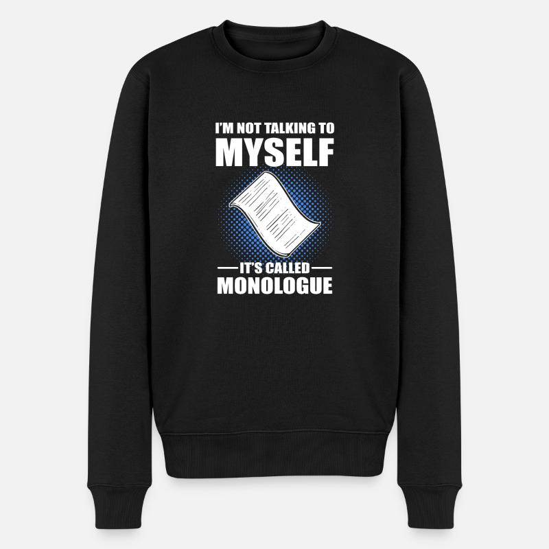 Theater - Männer Premium Bio Pullover - Schwarz