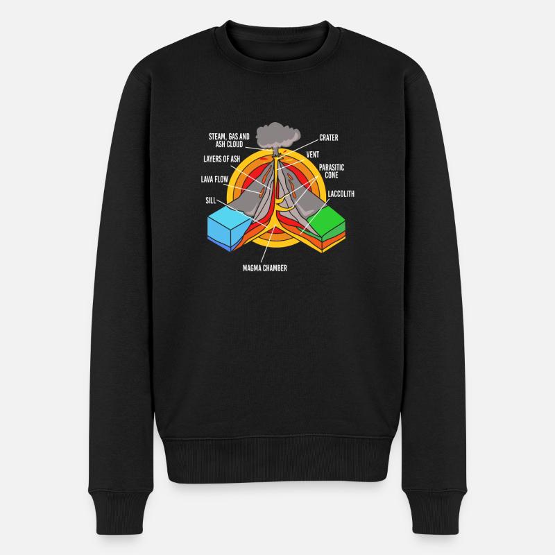 Geologe Geologie - Männer Premium Bio Pullover - Schwarz