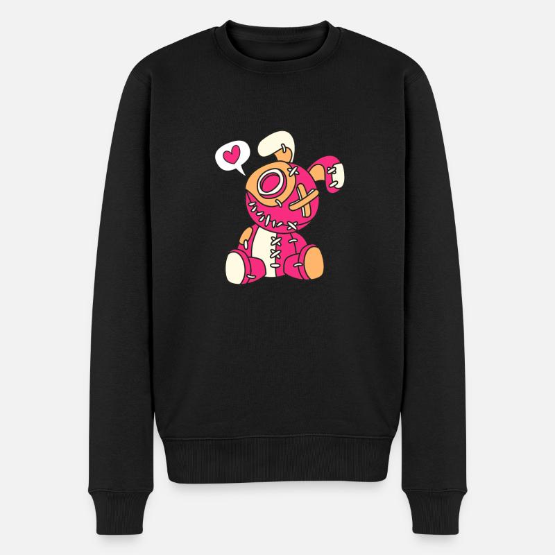 Voodoo - Männer Premium Bio Pullover - Schwarz
