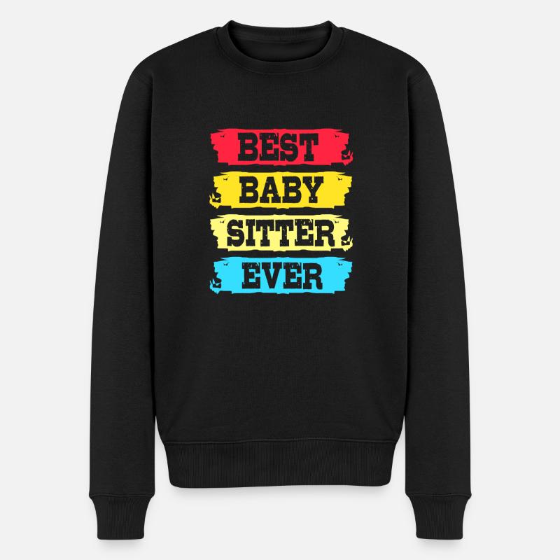 Kindergarten Erziehung Erzieher Erzieherin - Männer Premium Bio Pullover - Schwarz