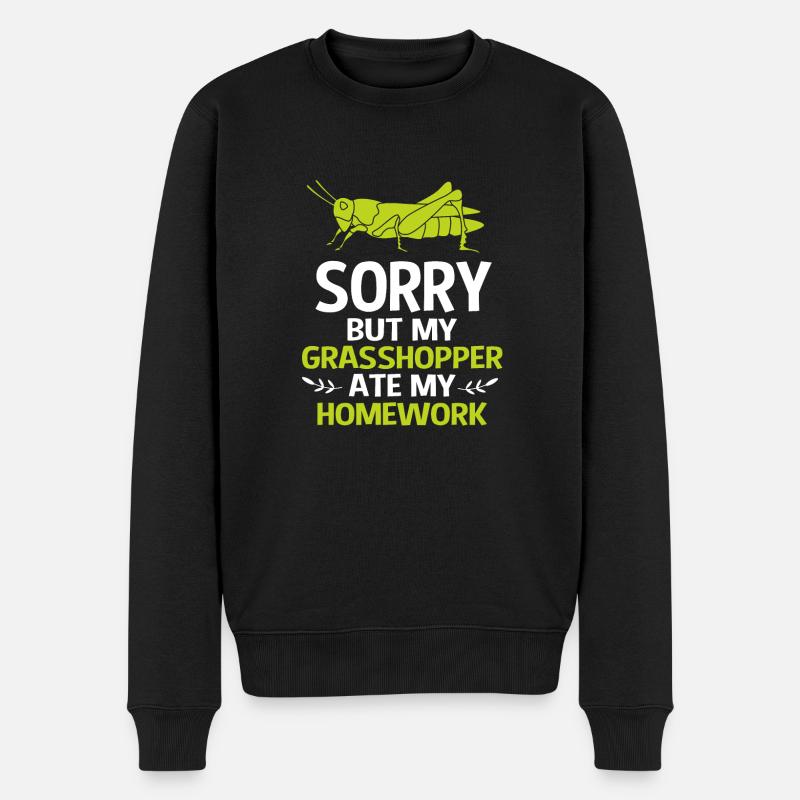 Sauterelle sauterelle - Pull Premium bio Homme - noir