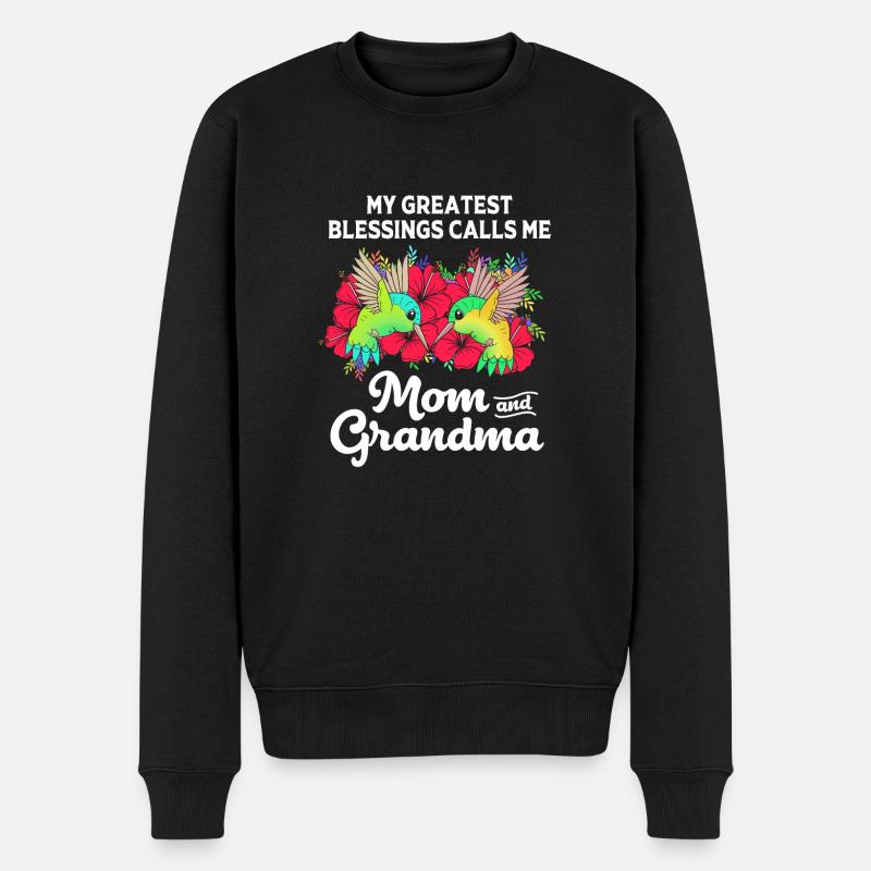 Colibri - Pull Premium bio Homme - noir