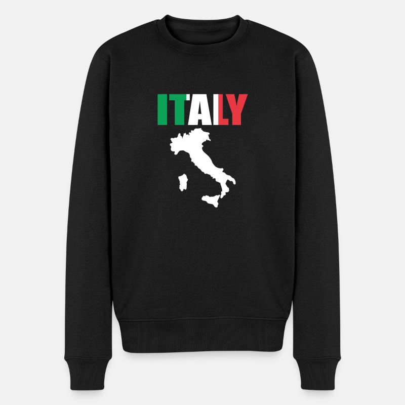 Italie - Pull Premium bio Homme - noir