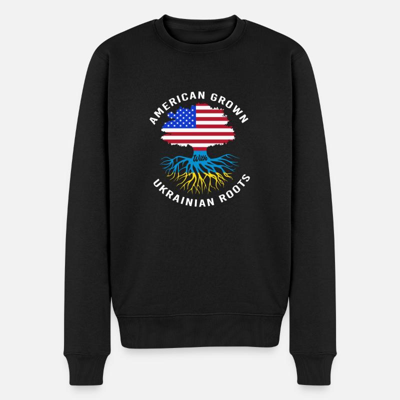 Ukraine - Pull Premium bio Homme - noir