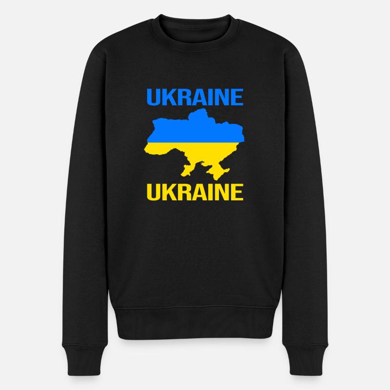 Ukraine - Pull Premium bio Homme - noir
