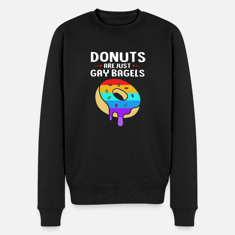 Bagel Bagels - Pull Premium bio Homme - noir