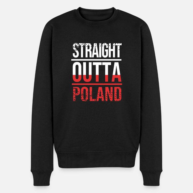 Pologne Polonais - Pull Premium bio Homme - noir