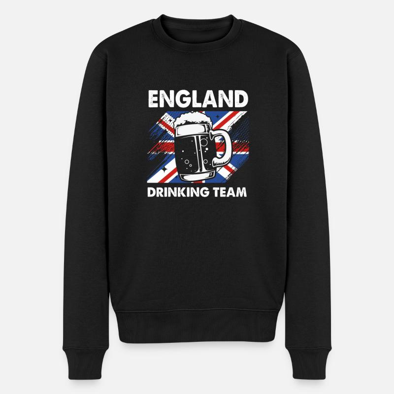 Angleterre Anglais - Pull Premium bio Homme - noir