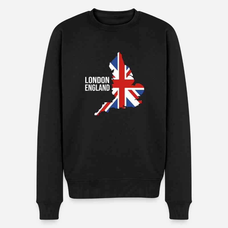 Angleterre, Londres - Pull Premium bio Homme - noir