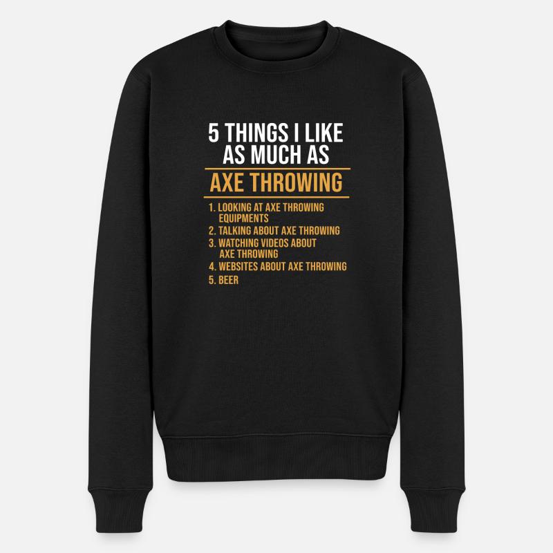 Hache - Pull Premium bio Homme - noir