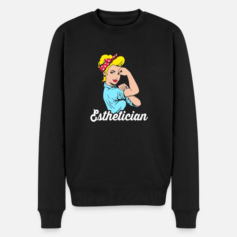 Kosmetikerin - Männer Premium Bio Pullover - Schwarz