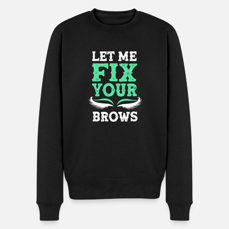Kosmetikerin - Männer Premium Bio Pullover - Schwarz