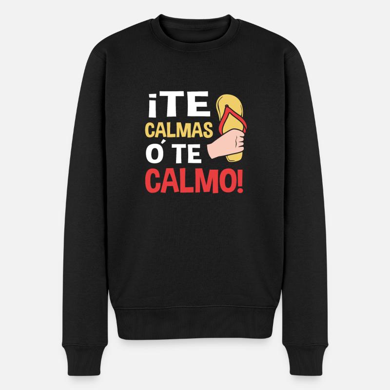 Latina Mutter - Männer Premium Bio Pullover - Schwarz