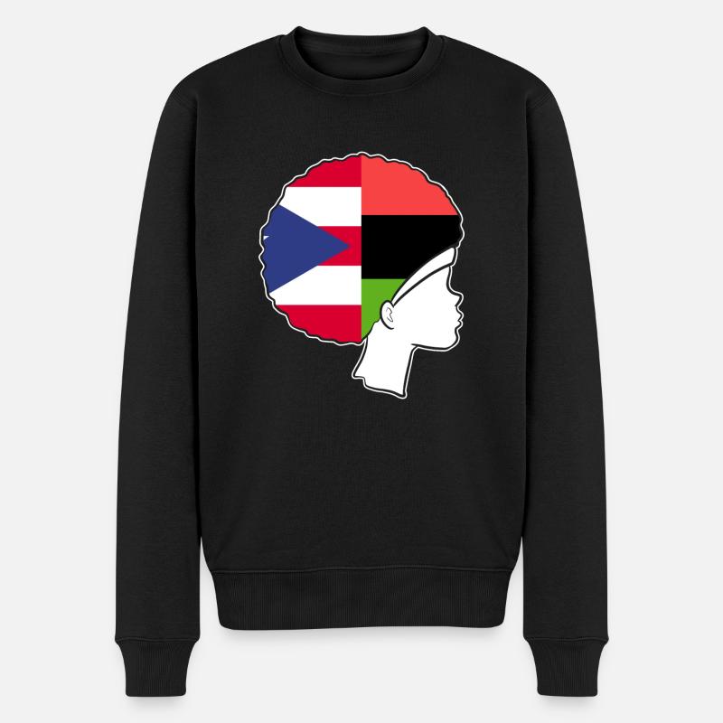 Afro Latina - Pull Premium bio Homme - noir