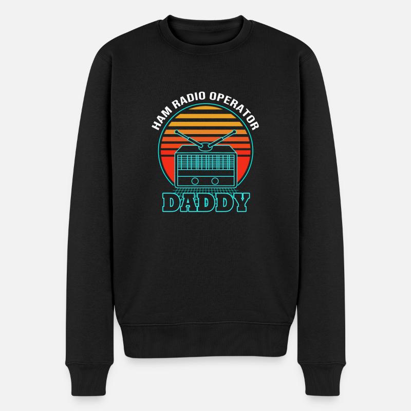 Amateurfunk Radio Antenne - Männer Premium Bio Pullover - Schwarz