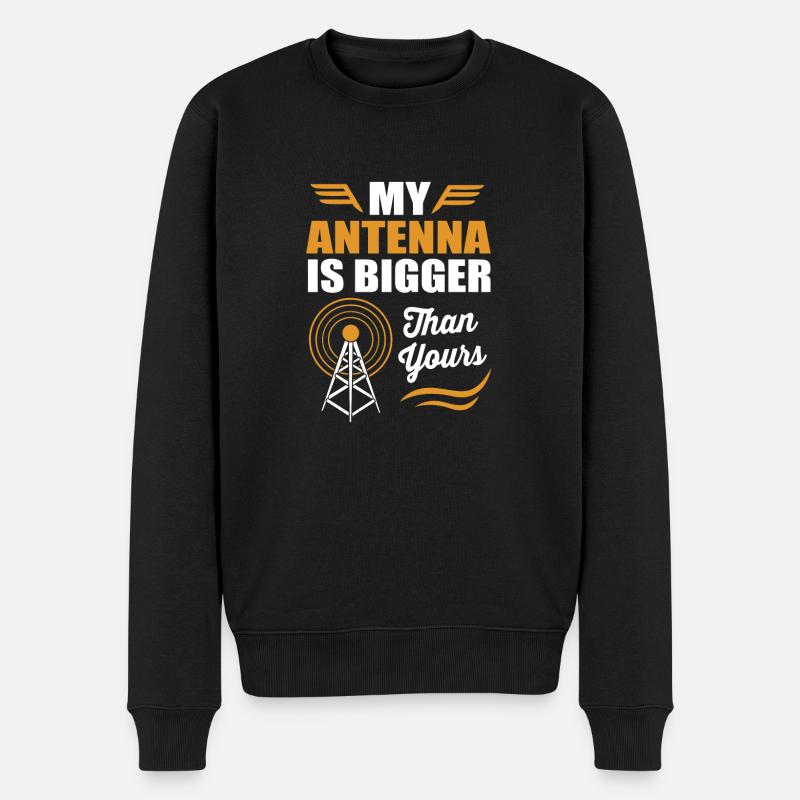 Amateurfunk Radio Antenne - Männer Premium Bio Pullover - Schwarz