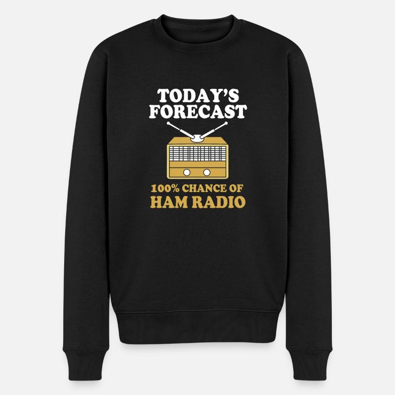 Amateurfunk Radio - Männer Premium Bio Pullover - Schwarz