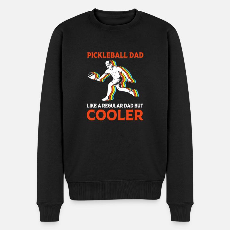 Pickleball - Männer Premium Bio Pullover - Schwarz