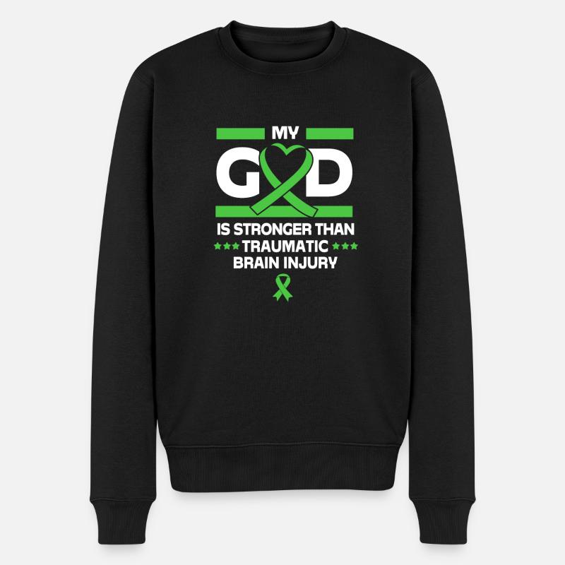 Schädel Hirn Trauma - Männer Premium Bio Pullover - Schwarz