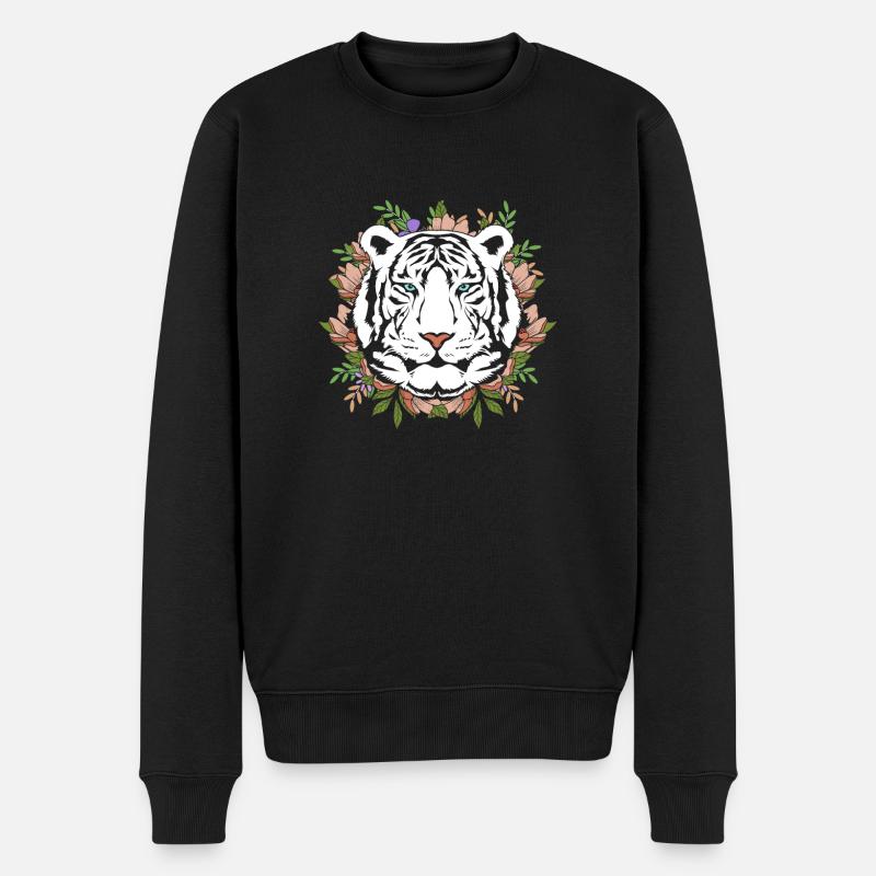 Tigre blanc - Pull Premium bio Homme - noir