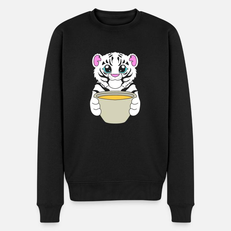 Tigre blanc - Pull Premium bio Homme - noir