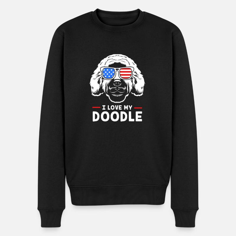 Goldendoodle - Pull Premium bio Homme - noir
