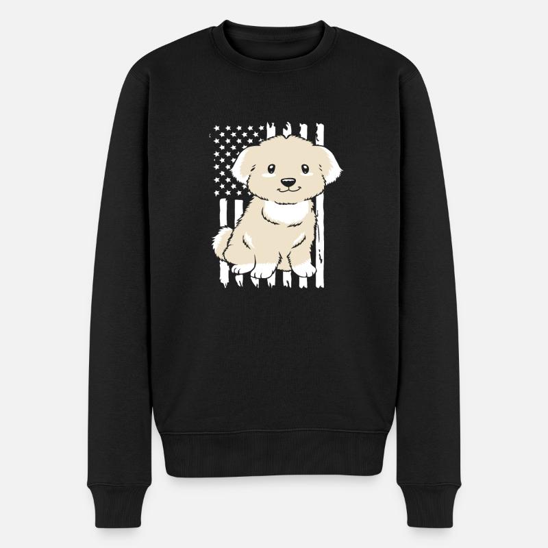 Chien maltais - Pull Premium bio Homme - noir